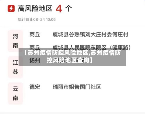 【苏州疫情防控风险地区,苏州疫情防控风险地区查询】