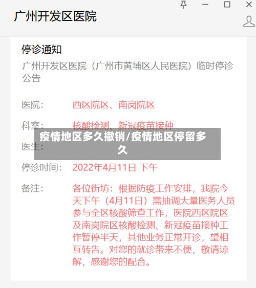 疫情地区多久撤销/疫情地区停留多久-第3张图片