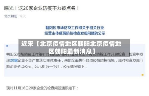 近来【北京疫情地区朝阳北京疫情地区朝阳最新消息】-第3张图片