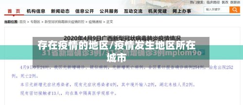 存在疫情的地区/疫情发生地区所在城市