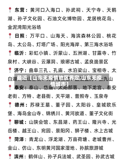 最近【山东无疫情地区界定,山东无疫情城市】-第2张图片