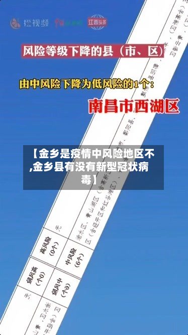 【金乡是疫情中风险地区不,金乡县有没有新型冠状病毒】-第2张图片