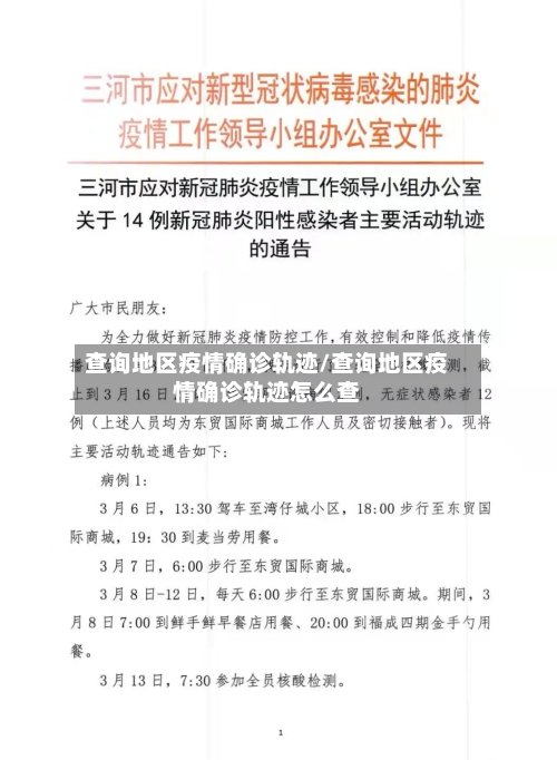 查询地区疫情确诊轨迹/查询地区疫情确诊轨迹怎么查-第2张图片