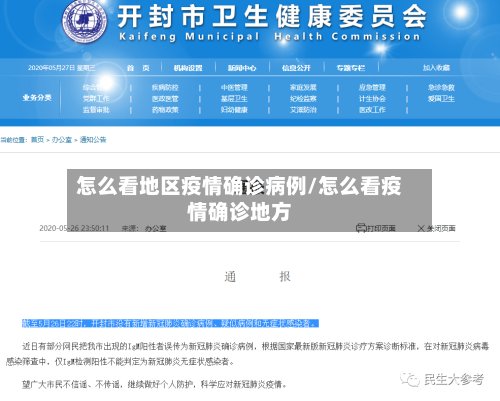 怎么看地区疫情确诊病例/怎么看疫情确诊地方