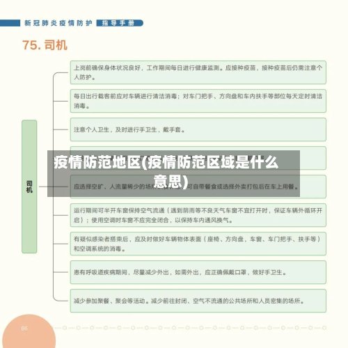 疫情防范地区(疫情防范区域是什么意思)-第2张图片