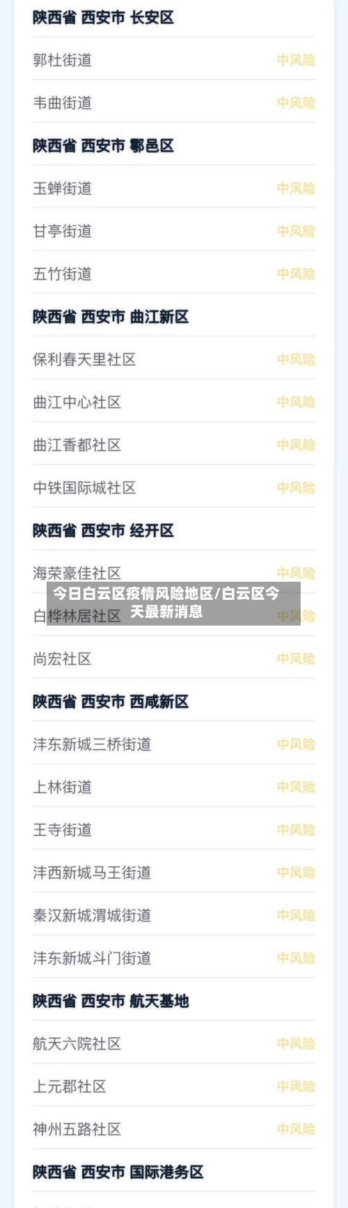 今日白云区疫情风险地区/白云区今天最新消息-第2张图片
