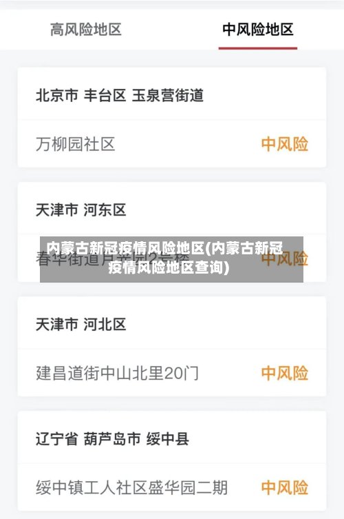 内蒙古新冠疫情风险地区(内蒙古新冠疫情风险地区查询)-第3张图片