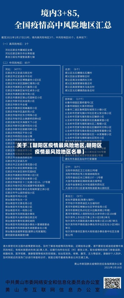 关于【朝阳区疫情最风险地区,朝阳区疫情最风险地区名单】