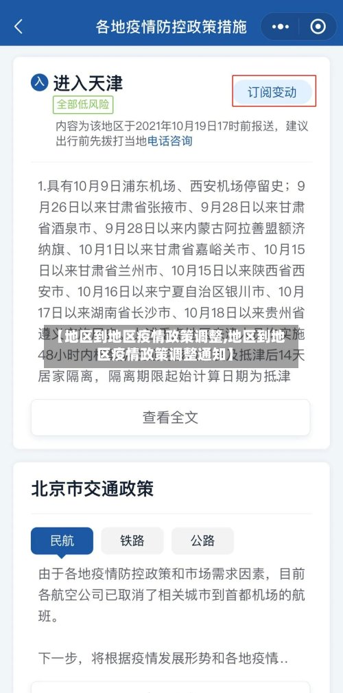 【地区到地区疫情政策调整,地区到地区疫情政策调整通知】-第2张图片