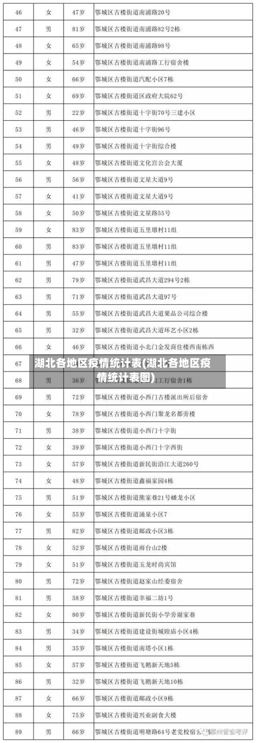 湖北各地区疫情统计表(湖北各地区疫情统计表图)-第3张图片