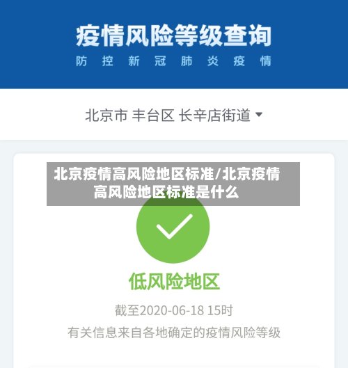 北京疫情高风险地区标准/北京疫情高风险地区标准是什么-第2张图片