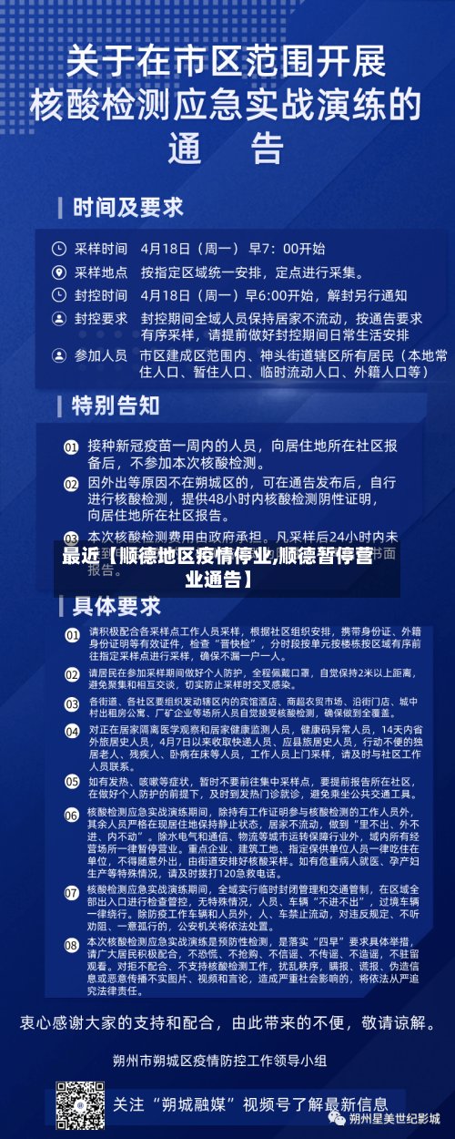 最近【顺德地区疫情停业,顺德暂停营业通告】-第3张图片