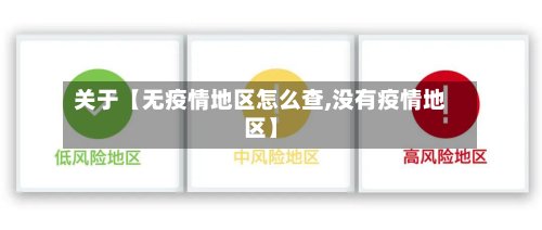 关于【无疫情地区怎么查,没有疫情地区】