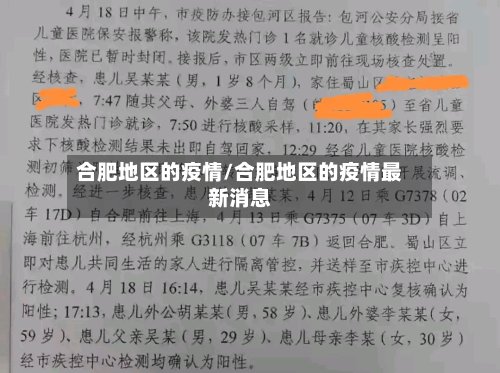 合肥地区的疫情/合肥地区的疫情最新消息-第2张图片