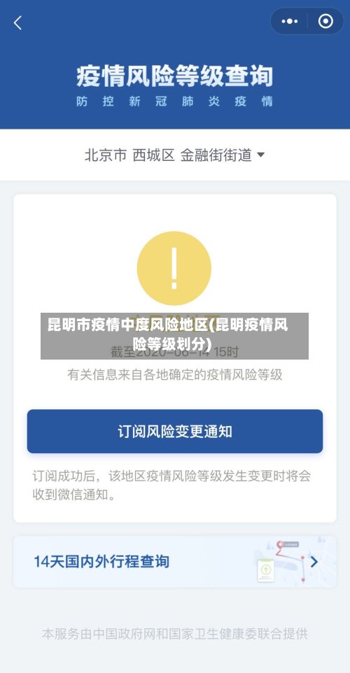 昆明市疫情中度风险地区(昆明疫情风险等级划分)