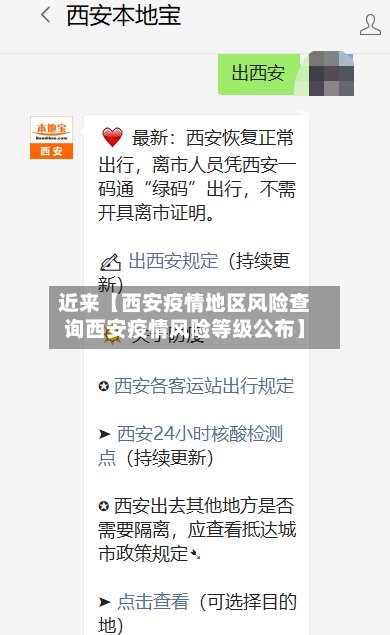 近来【西安疫情地区风险查询西安疫情风险等级公布】