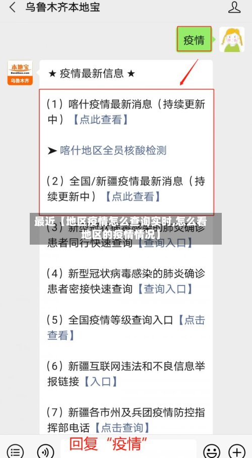 最近【地区疫情怎么查询实时,怎么看地区的疫情情况】