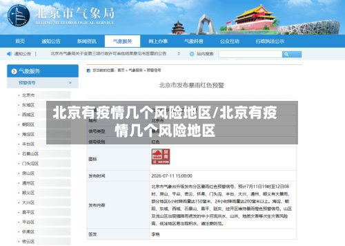 北京有疫情几个风险地区/北京有疫情几个风险地区-第2张图片