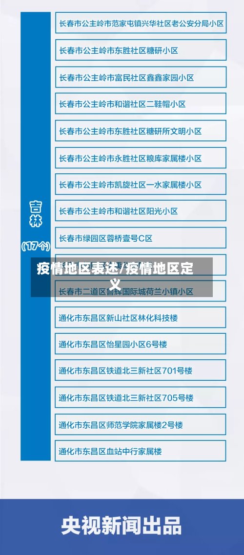 疫情地区表述/疫情地区定义