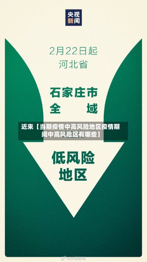 近来【当期疫情中高风险地区疫情期间中高风险区有哪些】-第2张图片