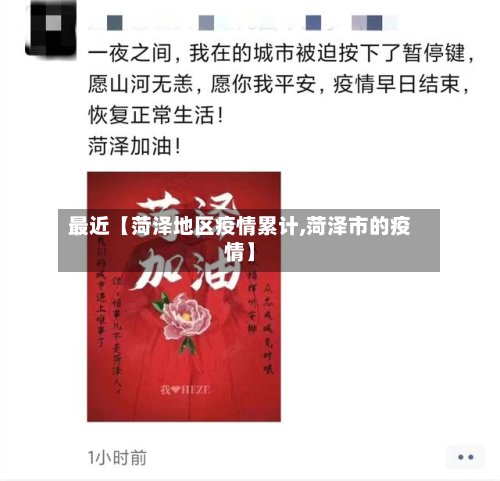 最近【菏泽地区疫情累计,菏泽市的疫情】-第2张图片