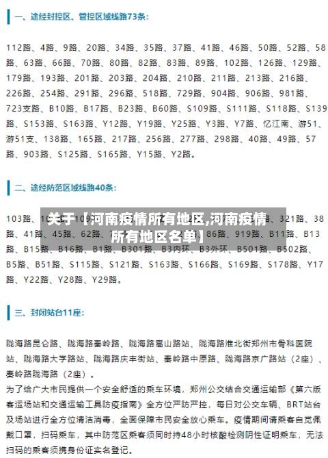 关于【河南疫情所有地区,河南疫情所有地区名单】