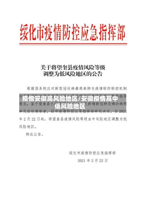 疫情安徽高风险地区/安徽疫情高中低风险地区-第2张图片