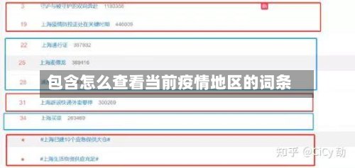 包含怎么查看当前疫情地区的词条