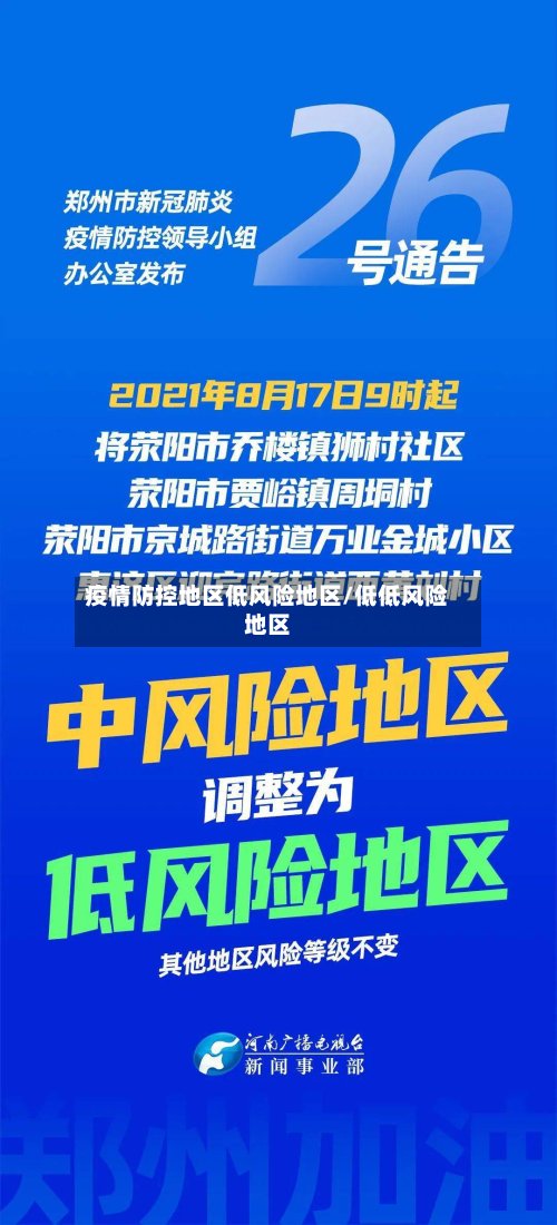 疫情防控地区低风险地区/低低风险地区