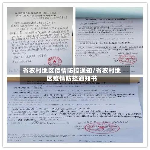 省农村地区疫情防控通知/省农村地区疫情防控通知书