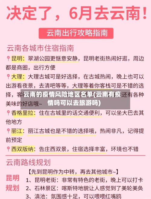云南的疫情风险地区名单(云南有疫情吗可以去旅游吗)-第2张图片