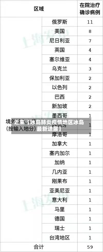 近来【冰岛肺炎疫情地区冰岛最新进展】-第3张图片
