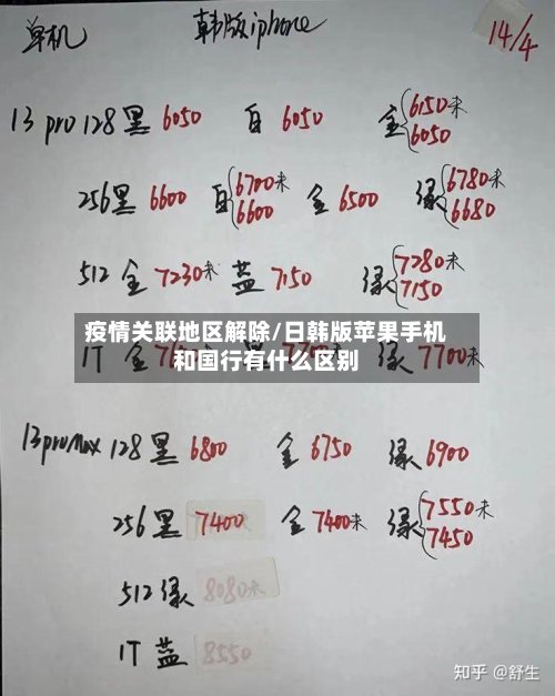 疫情关联地区解除/日韩版苹果手机和国行有什么区别-第3张图片