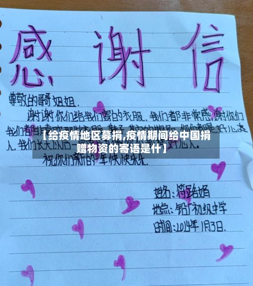【给疫情地区募捐,疫情期间给中国捐赠物资的寄语是什】-第3张图片