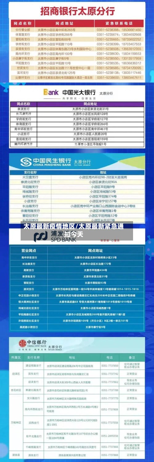 太原最新疫情地区/太原最新紧急通知今天