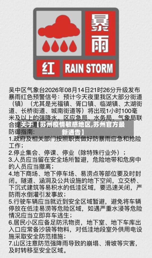 关于【苏州疫情敏感地区,苏州官方最新通告】