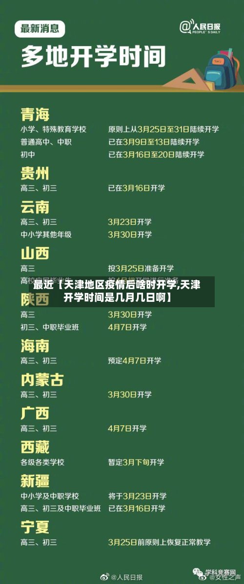 最近【天津地区疫情后啥时开学,天津开学时间是几月几日啊】-第2张图片