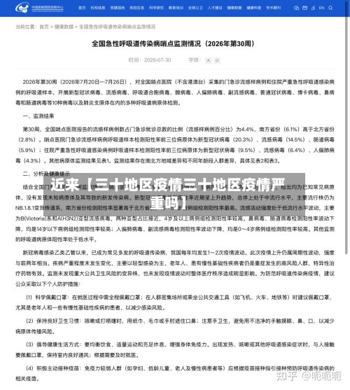 近来【三十地区疫情三十地区疫情严重吗】