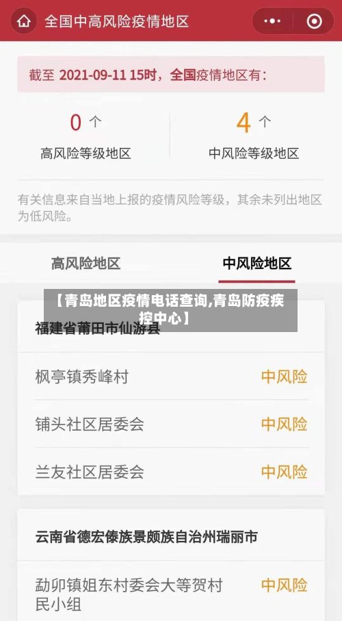 【青岛地区疫情电话查询,青岛防疫疾控中心】