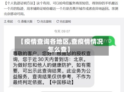 【疫情查询各地区,查疫情情况怎么查】
