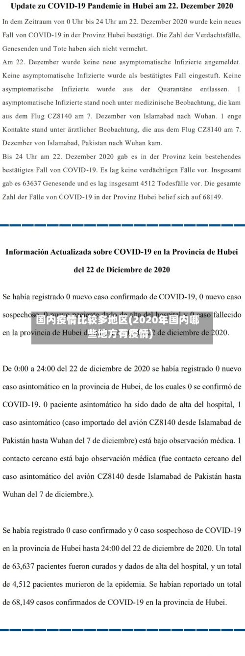 国内疫情比较多地区(2020年国内哪些地方有疫情)-第2张图片