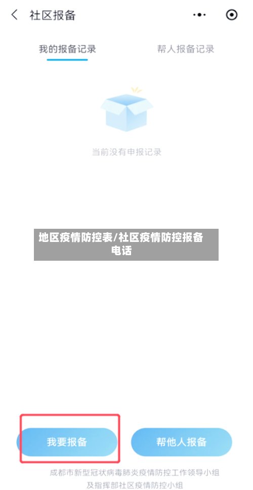 地区疫情防控表/社区疫情防控报备电话-第2张图片