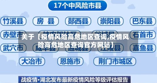关于【疫情风险高危地区查询,疫情风险高危地区查询官方网站】-第2张图片