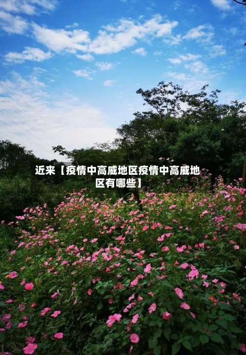 近来【疫情中高威地区疫情中高威地区有哪些】
