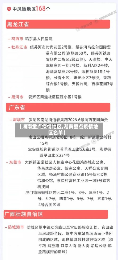【湖南重点疫情地区,湖南重点疫情地区名单】-第2张图片