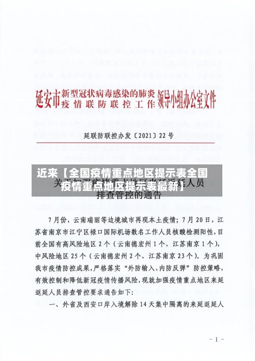 近来【全国疫情重点地区提示表全国疫情重点地区提示表最新】-第2张图片