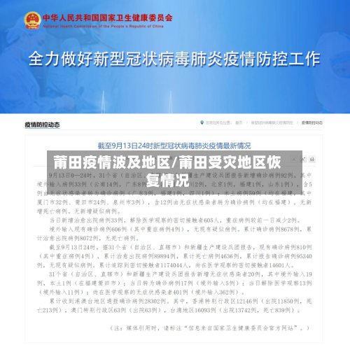 莆田疫情波及地区/莆田受灾地区恢复情况-第2张图片