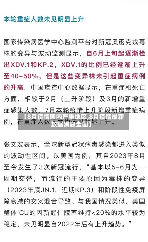 【8月疫情国内严重地区,8月疫情最新数据消息全国】