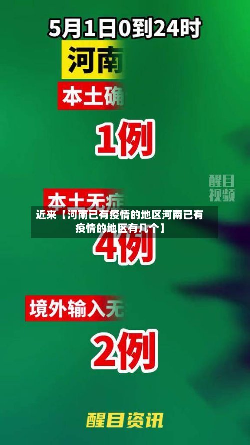 近来【河南已有疫情的地区河南已有疫情的地区有几个】