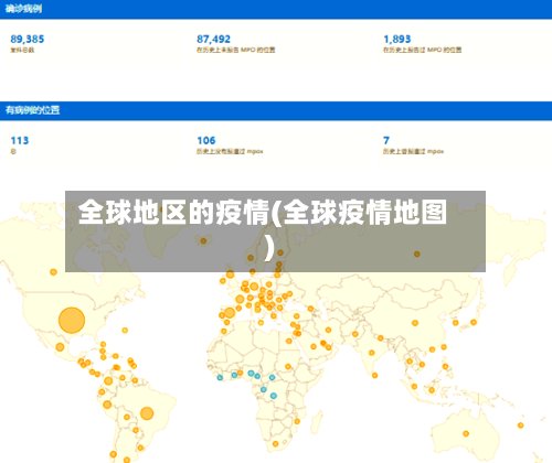 全球地区的疫情(全球疫情地图)